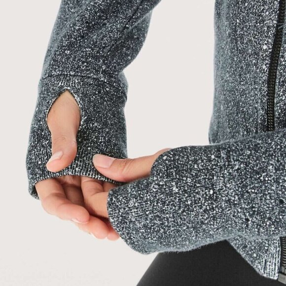 Lululemon  Scuba Hoodie *Light Cotton Fleece Luminesce Splatter White Black | 4 - Picture 8 of 11